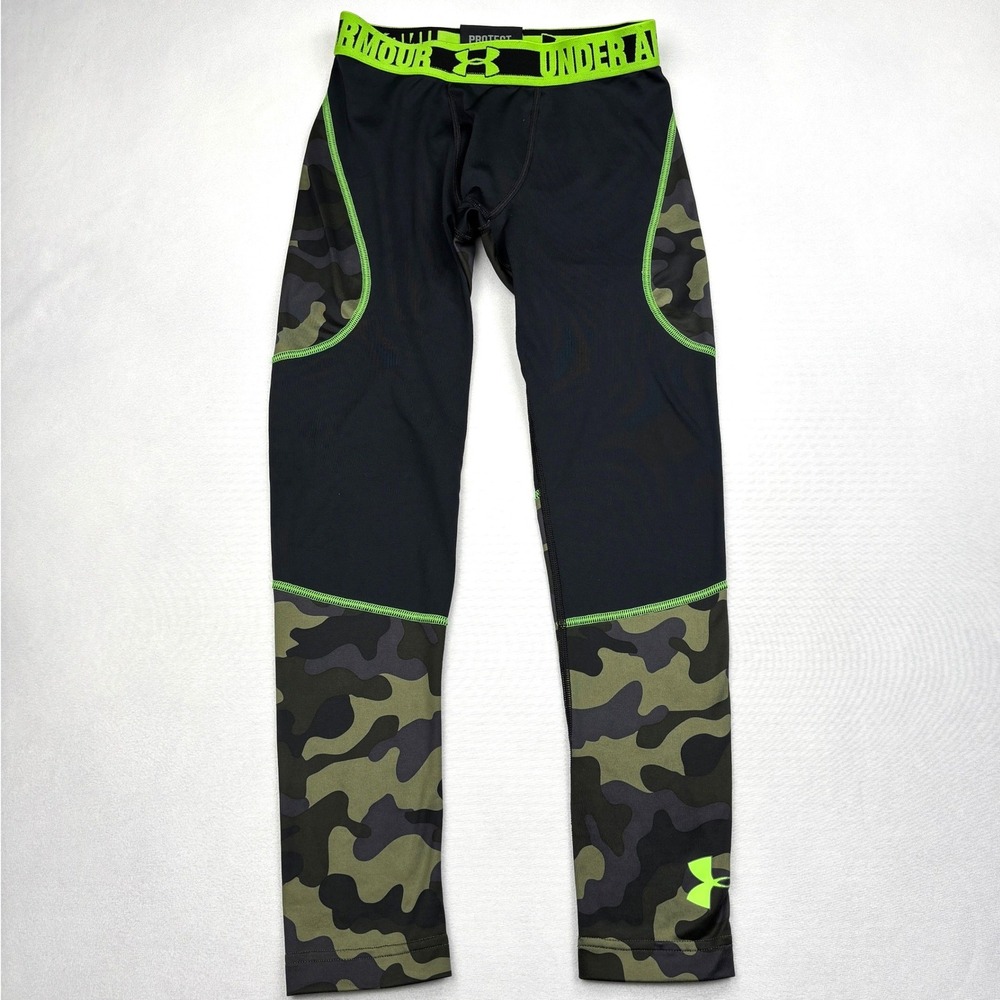 Under Armour Leggings Boys Youth Medium Camo ColdGear Thermal Base Layer YMD